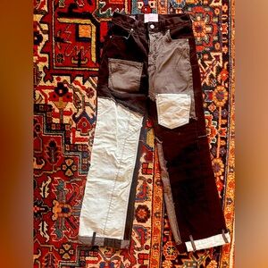 Revice size 25 patchwork brown jeans, worn once